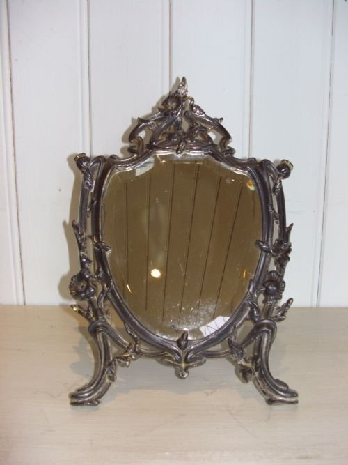 French Spelter Mirror.